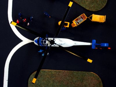 Model of a Sabena helicopter