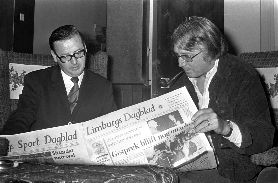 Moeilijkheden bij Limburgs Dagblad ivm overname door De Telegraaf , Jan Leene, Bestanddeelnr 925-9249