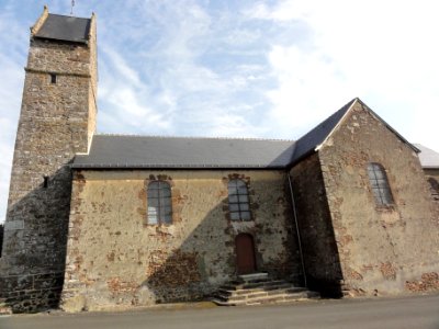 Moitron-sur-Sarthe (Sarthe) église Notre-Dame-de-l'Assomption, extérieur