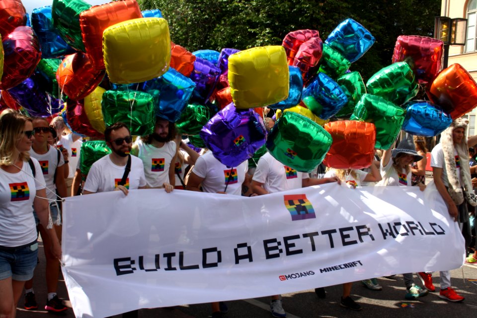 Mojang i Stockholm Pride 2016