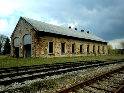 Moldau, Bahnhof-Lokhaus.02
