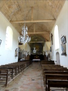 Moitron-sur-Sarthe (Sarthe) église Notre-Dame-de-l'Assomption, intérieur, la nef