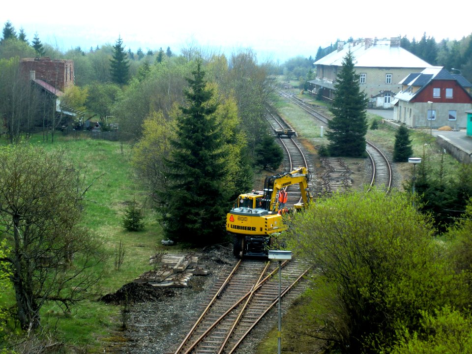 Moldau, Bahnhof-Gleiserneuerung