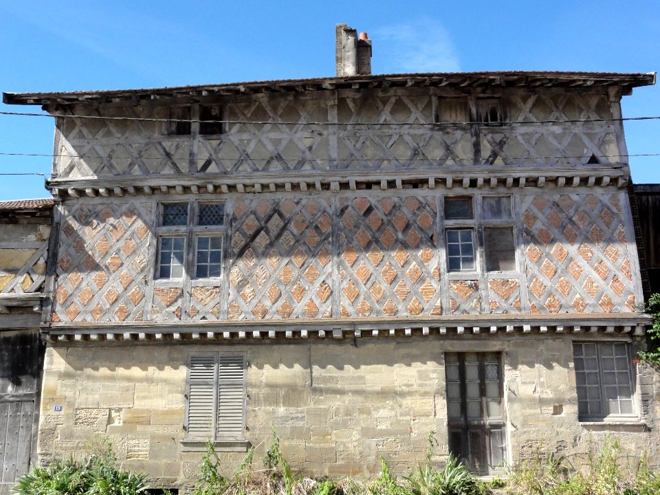 Mognéville (Meuse) maison à pans de bois A