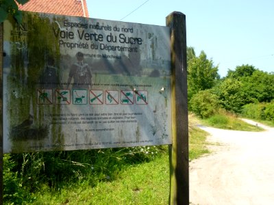 Moncheaux (Nord, Fr) Voie verte du Sucre