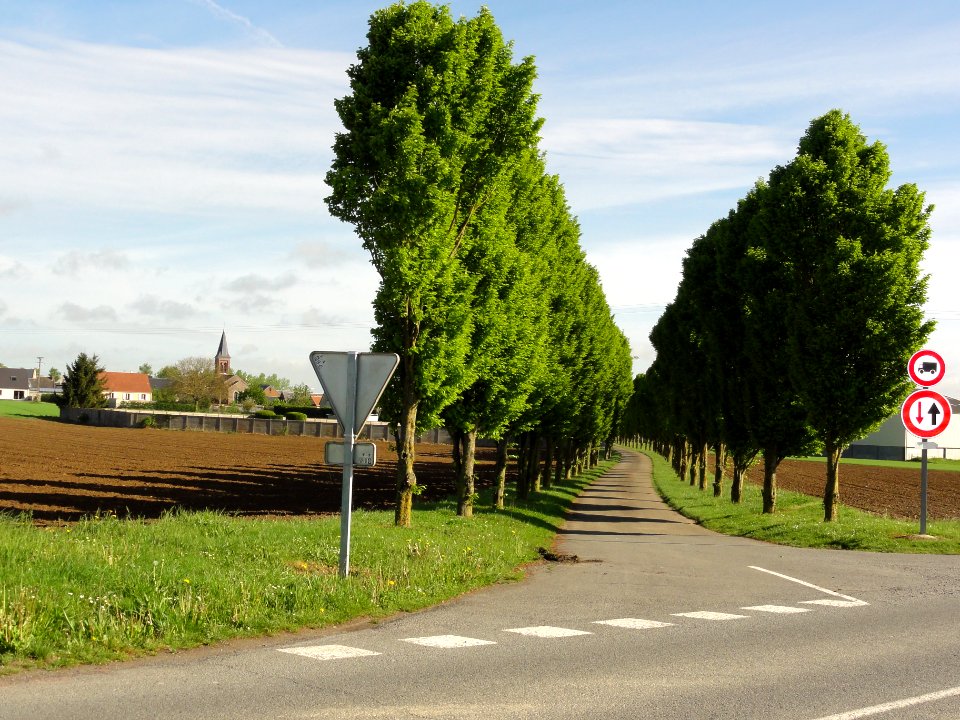 Monceau-le-Waast (Aisne) vue sur le village