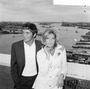 Modesty Blaise film van Amerikaan Joseph Losey. Filmopnamen te Amsterdam. Moni, Bestanddeelnr 917-9562