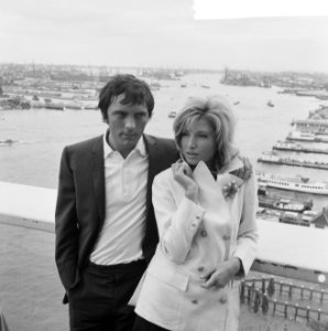 Modesty Blaise film van Amerikaan Joseph Losey. Filmopnamen te Amsterdam. Moni, Bestanddeelnr 917-9567