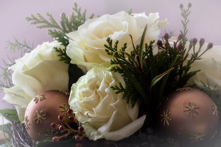 Christmas christbaumkugeln roses