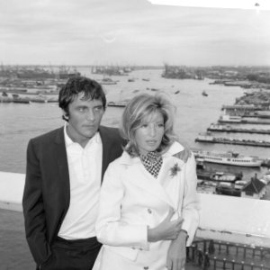 Modesty Blaise film van Amerikaan Joseph Losey. Filmopnamen te Amsterdam. Moni, Bestanddeelnr 917-9566