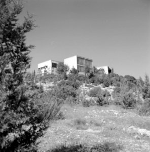 Moderne architectuur op het terrein van het Technion, Bestanddeelnr 255-2118