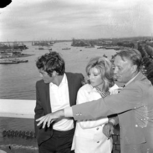 Modesty Blaise film van Amerikaan Joseph Losey. Filmopnamen te Amsterdam. Moni, Bestanddeelnr 917-9561