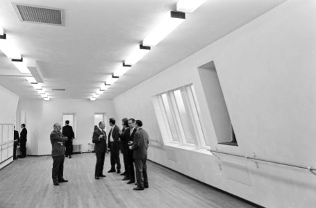 Modernisering Stadsschouwburg. Balletrepetitielokaal in de nok, Bestanddeelnr 920-8777