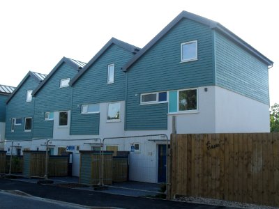 Modern Housing at Bevendean Road, Brighton (July 2010)