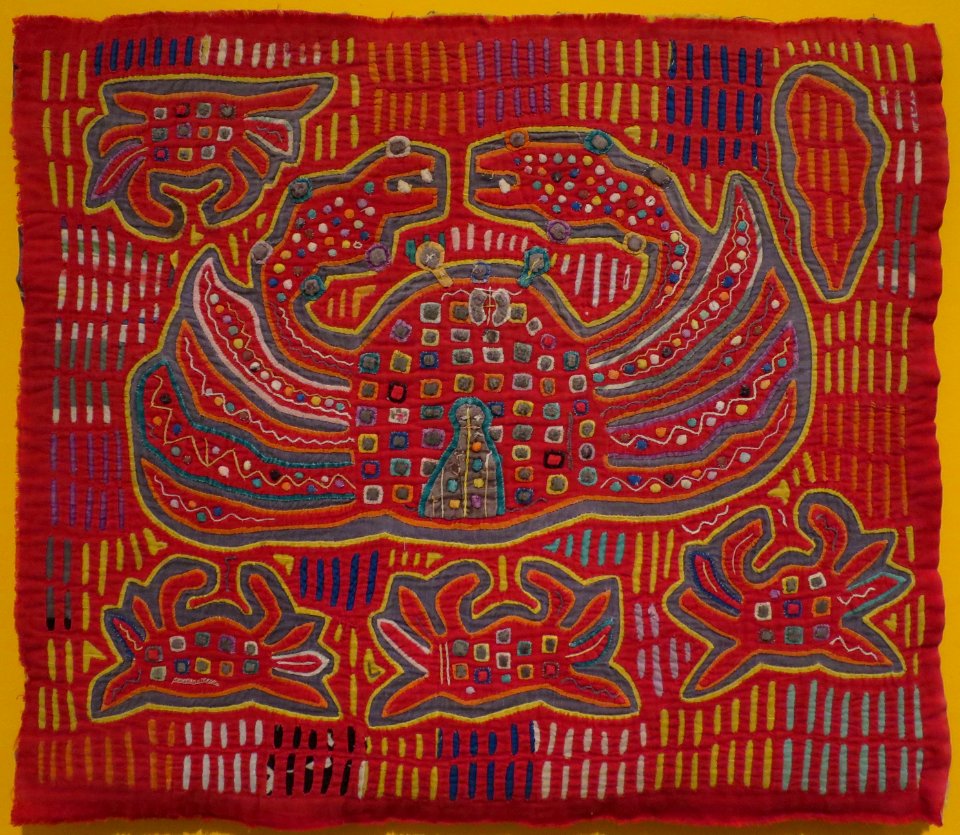 Mola (blouse panel), Cuna (Kuna) Indians, Honolulu Museum of Art, 3740.1
