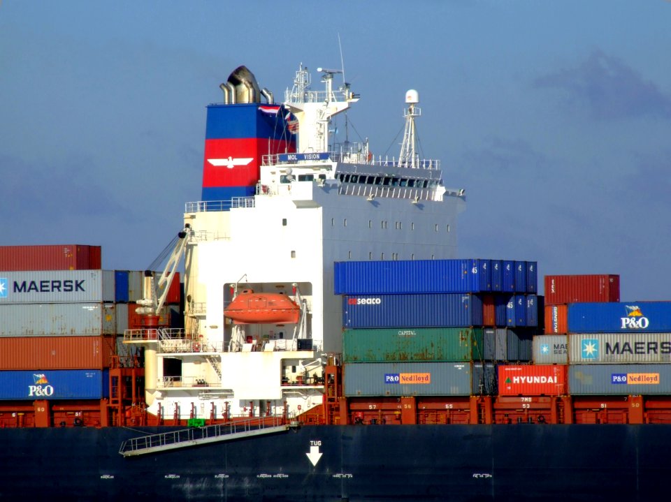 Mol Vision p5 approaching Port of Rotterdam, Holland 25-Jan-2007