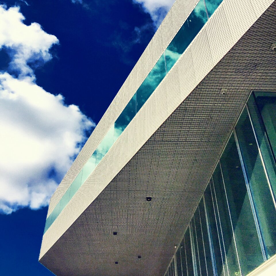 Cityscape clouds contemporary