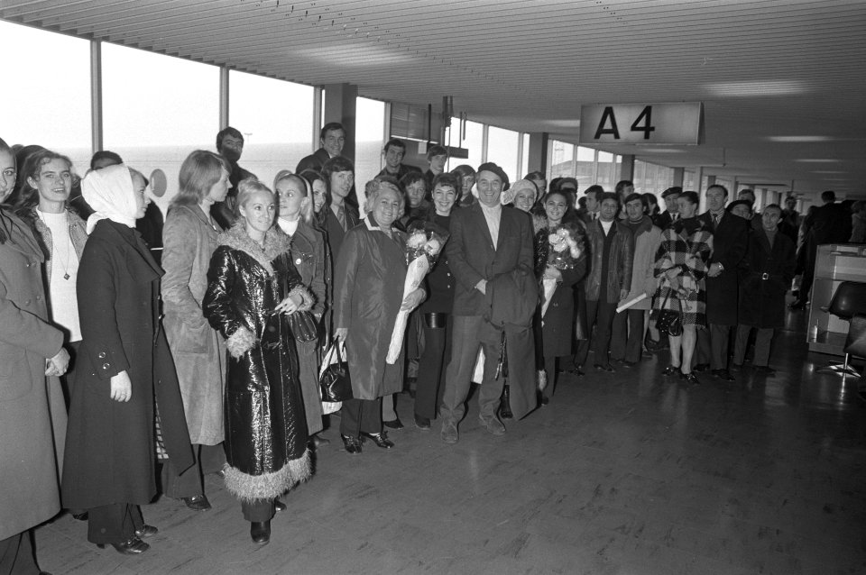 Moisejew, staatsensemble op Schiphol, Igor Moisejew (oprichter) kop, deel van he, Bestanddeelnr 925-9872