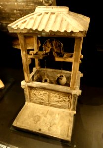 Model well, burial find, China, Han dynasty, 206 BC to 220 AD, earthenware - Östasiatiska museet, Stockholm - DSC09578