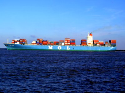 Mol Pace p5, leaving Port of Rotterdam, Holland 25-Jan-2007