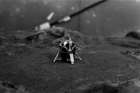 Model van het maanlandingsvaartuig Lunar Module 5, Bestanddeelnr 922-6261