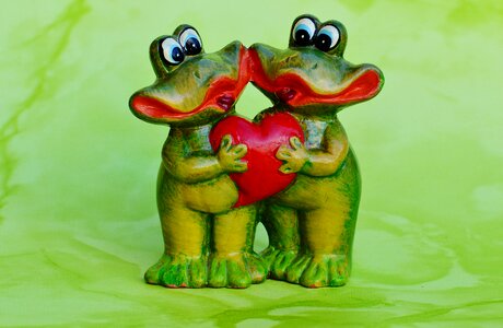 Love heart frog