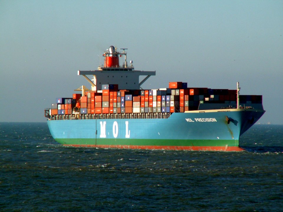 Mol Precission p2 approaching Port of Rotterdam, Holland 29-Jan-2006