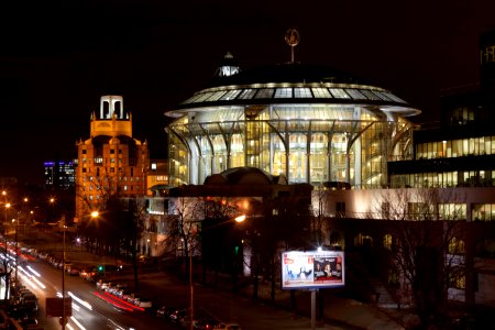 Moscow, night view of Krasnye Kholmy, February 2013 02