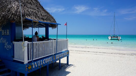 Beach bar boat photo