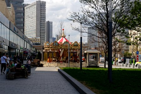 Moscow, New Arbat Street, open-air bookshops and library, May 2021 14 photo