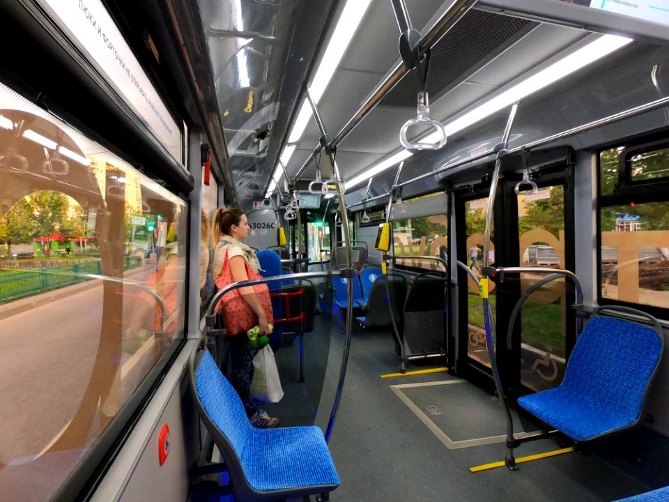 Moscow bus 430260 LiAZ-6274 2019-07 interior
