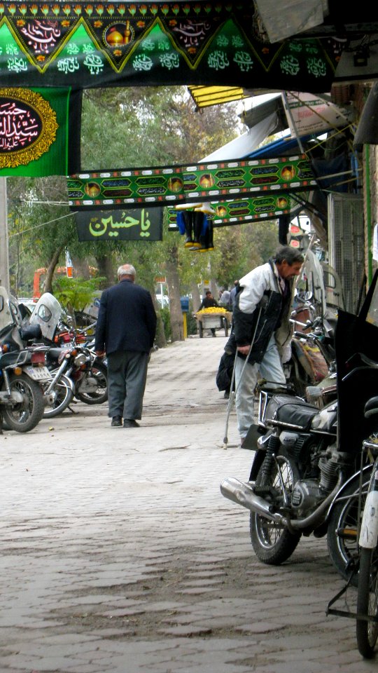 Motorcycles in Sidewalk - Nishapur 6
