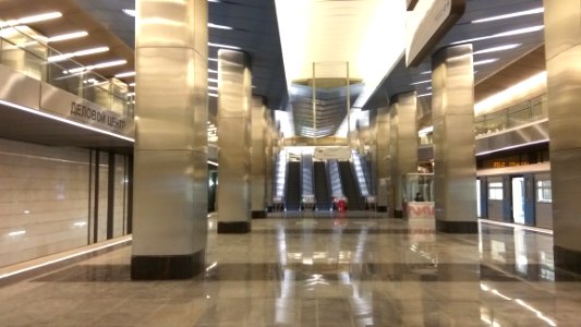 Moscow metro Delovoy Tsenter South 2018-02-26