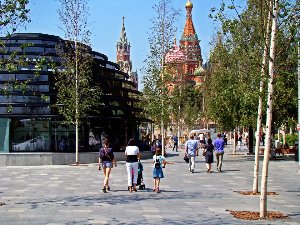 Moscow. View to Red Square from Zaryadye Park (2)