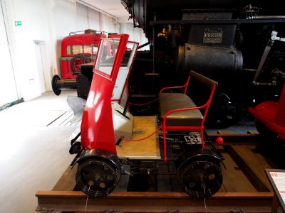 Motor trolley for transporting telegraph personnel on DSB track sections, ca 1926, pic2
