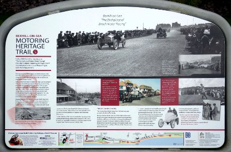 Motoring Heritage Trail Information Panel 5, Bexhill-on-Sea