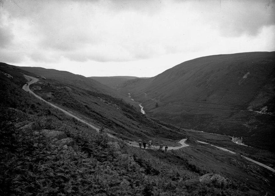 Motorcycle racing near Rhayader old road (1294173)