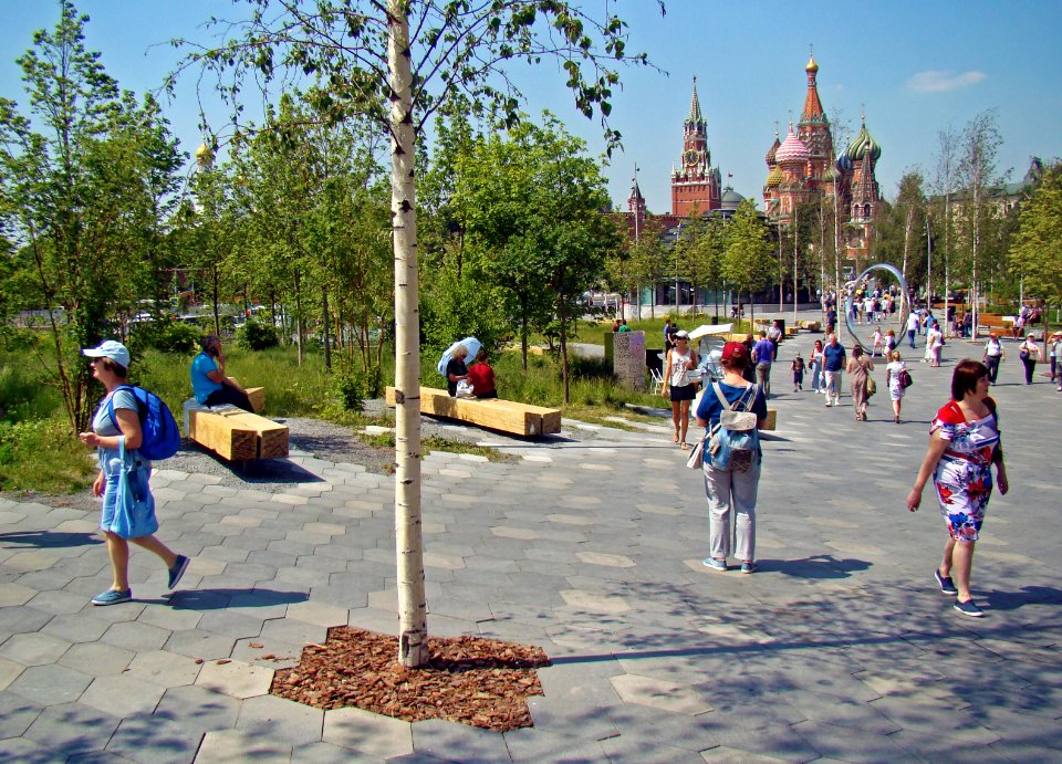 Moscow. View to Red Square from Zaryadye Park (3)