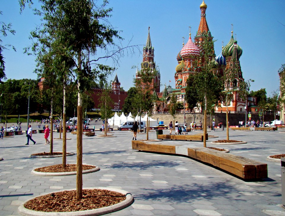 Moscow. View to Red Square from Zaryadye Park (1)