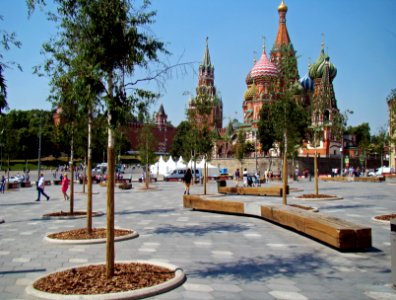 Moscow. View to Red Square from Zaryadye Park (1)