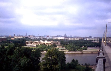 Moskva met olympisch stadion Loezjniki2 (vm Leninstadion)