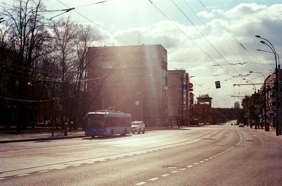 Moscow trolleybus 2020-03 Izmailovo kodak ektar 100