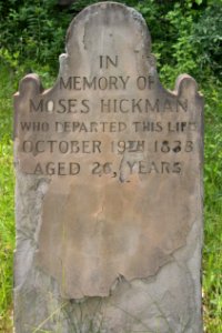 Moses Hickman Tombstone, Bethany Cemetery, 2015-06-11, 01