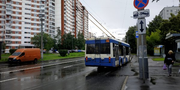 Moscow trolleybus 3849 2020-07 line 70 Tushino