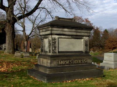 Moses Chess monument, Chartiers Cemetery, 02