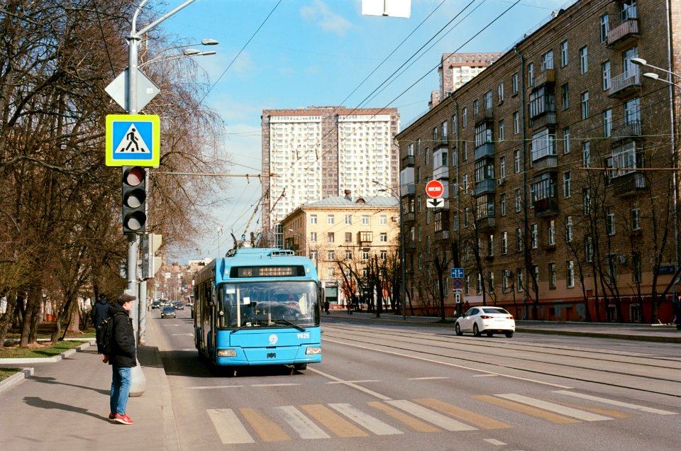 Moscow trolleybus 2020-03 Izmailovo kodak ektar 100 3