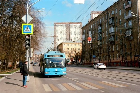 Moscow trolleybus 2020-03 Izmailovo kodak ektar 100 3