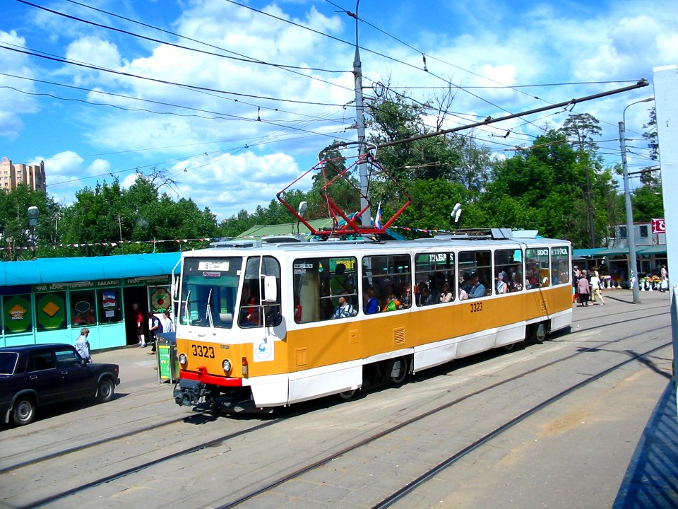 Moscow tram Tatra T7B5SU 3323 20050623 037 Авиационная улица