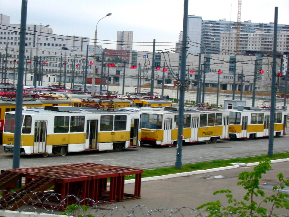Moscow tram Tatra T7B5SU 3321 20040623 001 улица Маршала Воробьёва