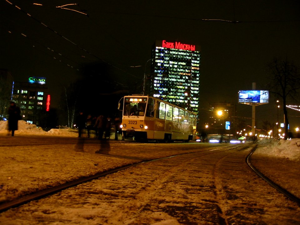 Moscow tram Tatra T7B5SU 3323 20041215 02 Ленинградский проспект